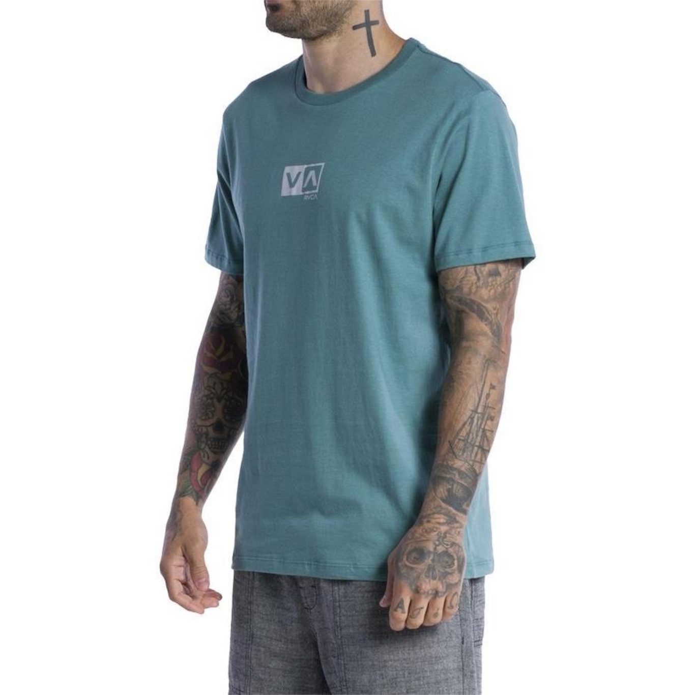 Camiseta Rvca Mini Balance Box Sm24 - Masculina - Foto 3