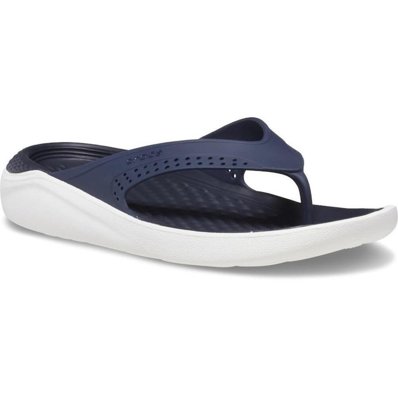 Chinelo Crocs Literide Flip Navy - Unissex - Foto 2