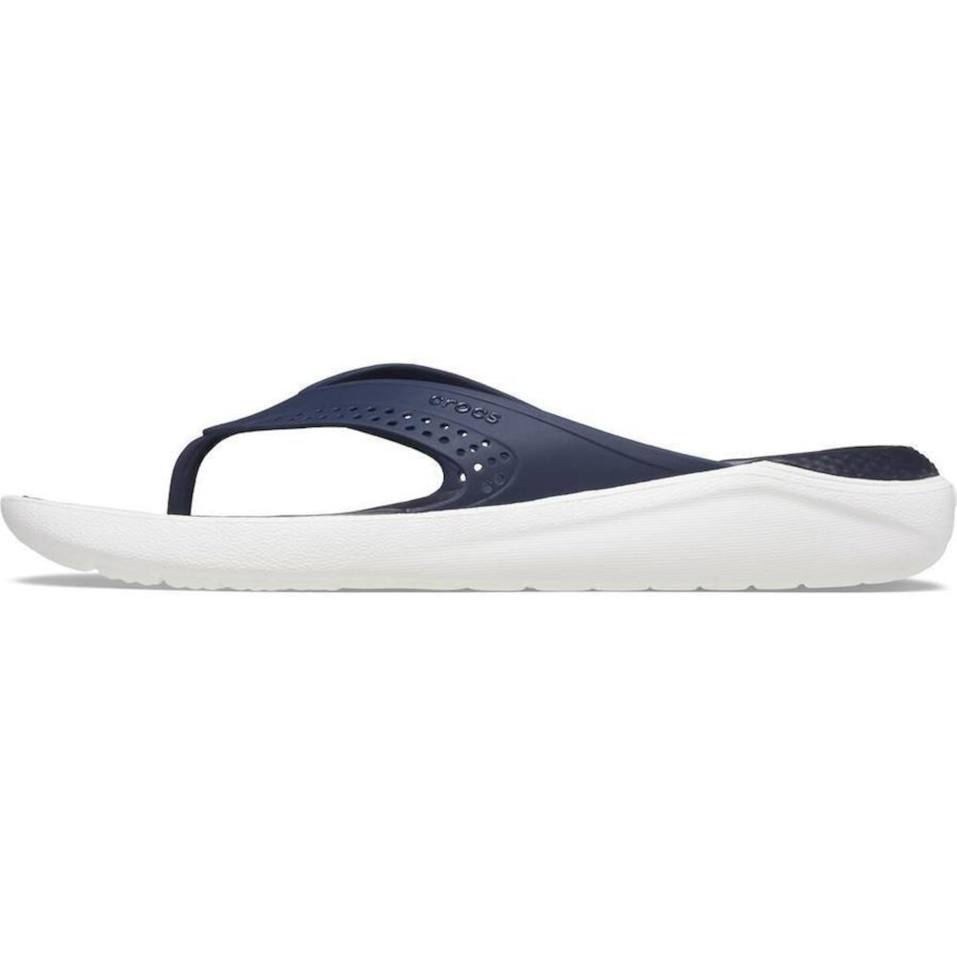 Chinelo Crocs Literide Flip Navy - Unissex - Foto 3