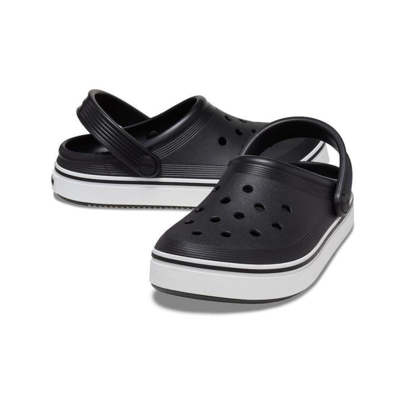 Sandália Crocs Crocband Off Court Clog - Infantil - Foto 4