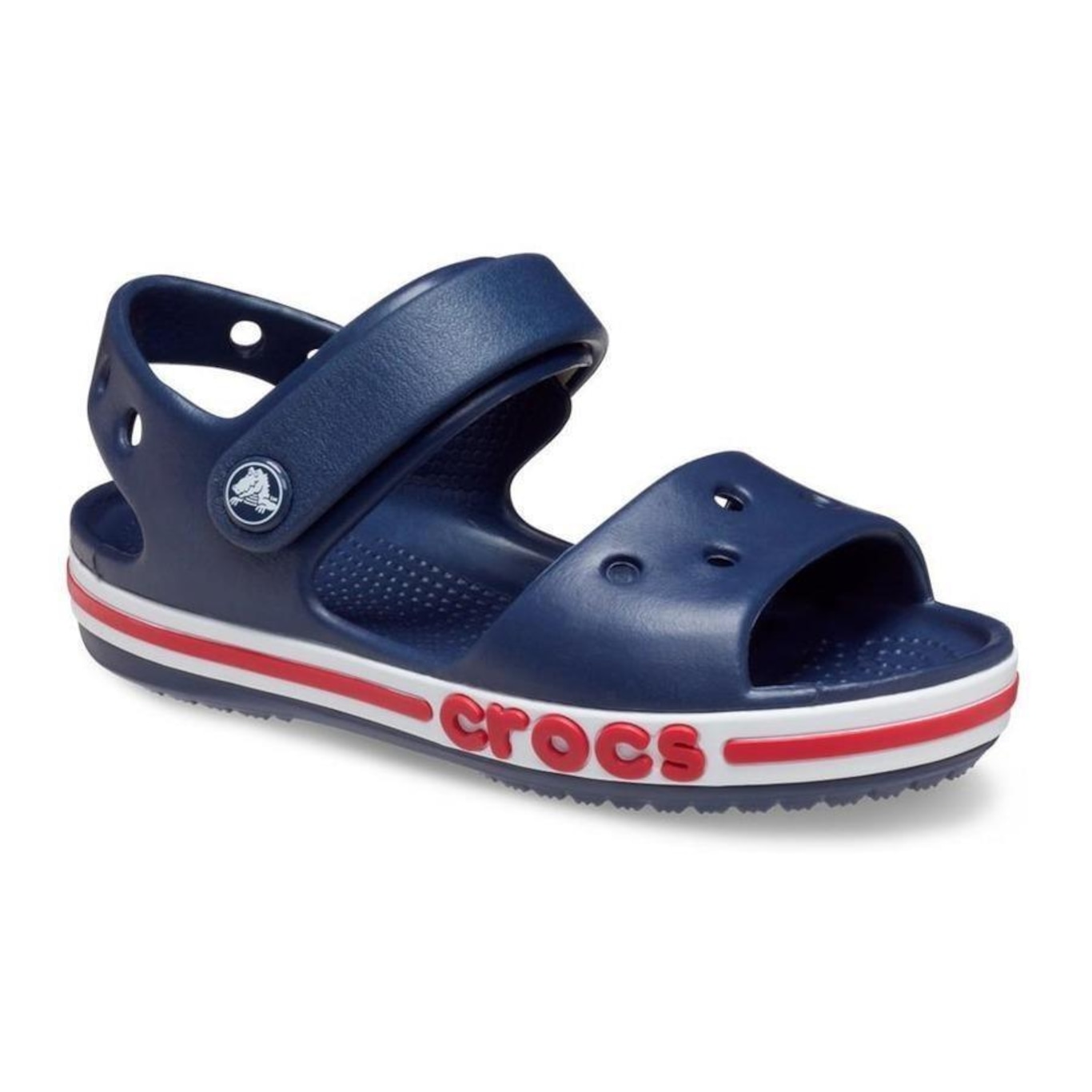 Sandália Crocs Bayaband Sandal - Infantil - Foto 2