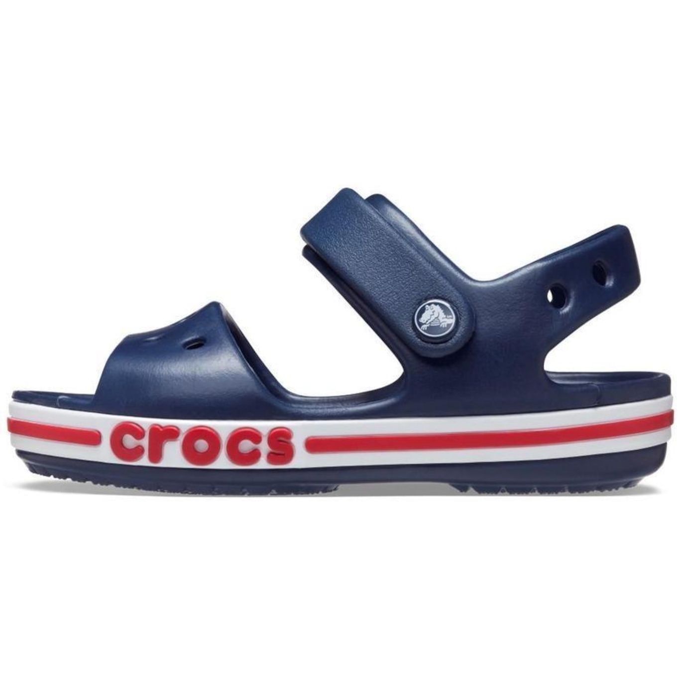 Sandália Crocs Bayaband Sandal - Infantil - Foto 3