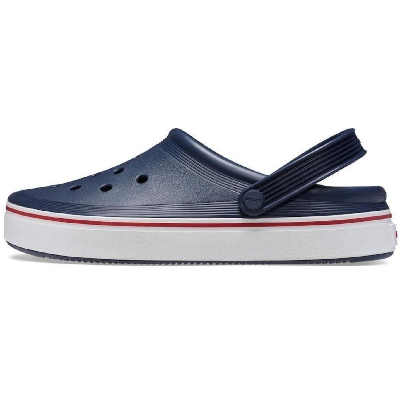 Sandália Crocs Crocband Off Court Clog - Infantil - Foto 3