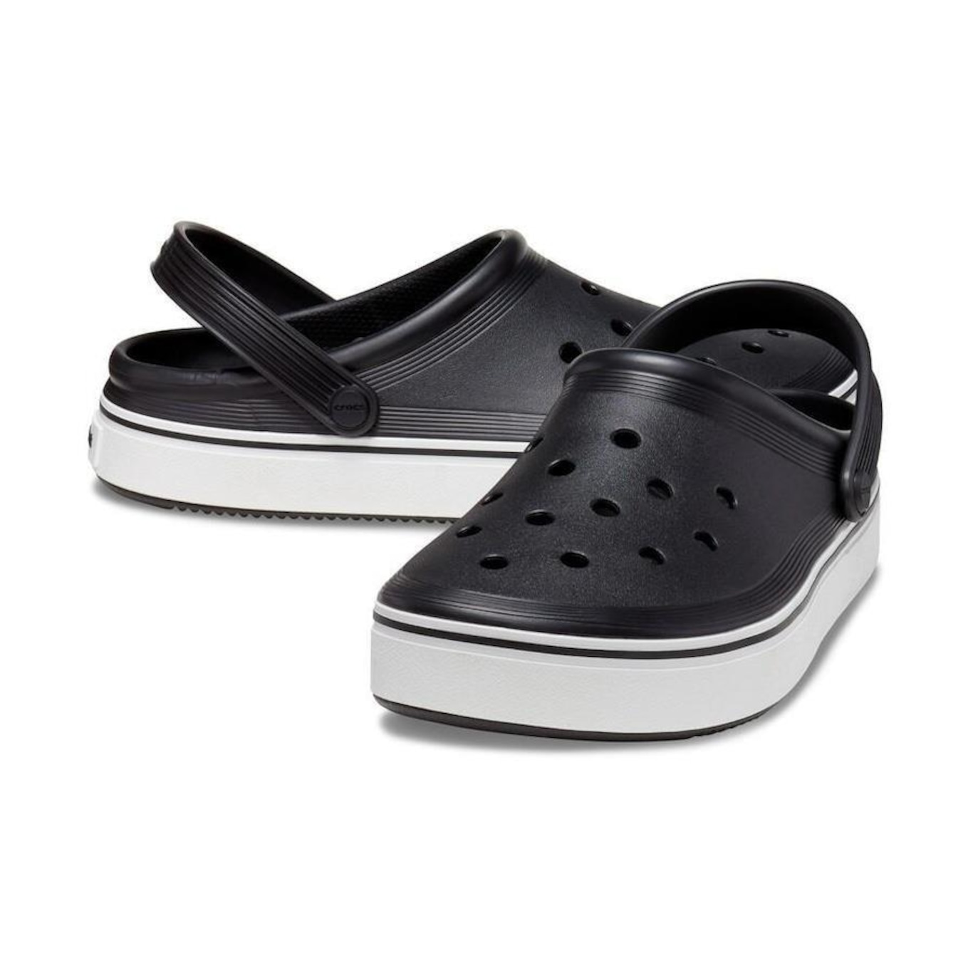 Sandália Crocs Crocband Off Court Clog - Infantil - Foto 4