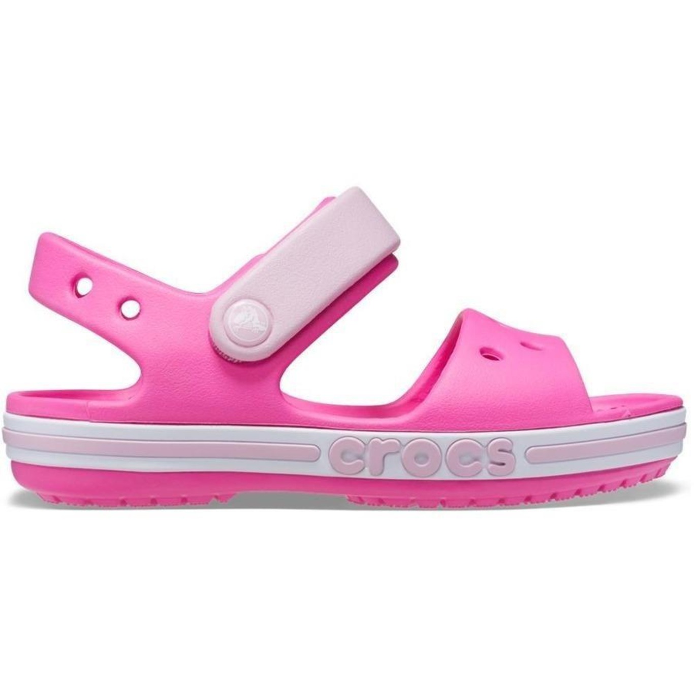 Sandália Crocs Bayaband Sandal Electric - Infantil - Foto 1