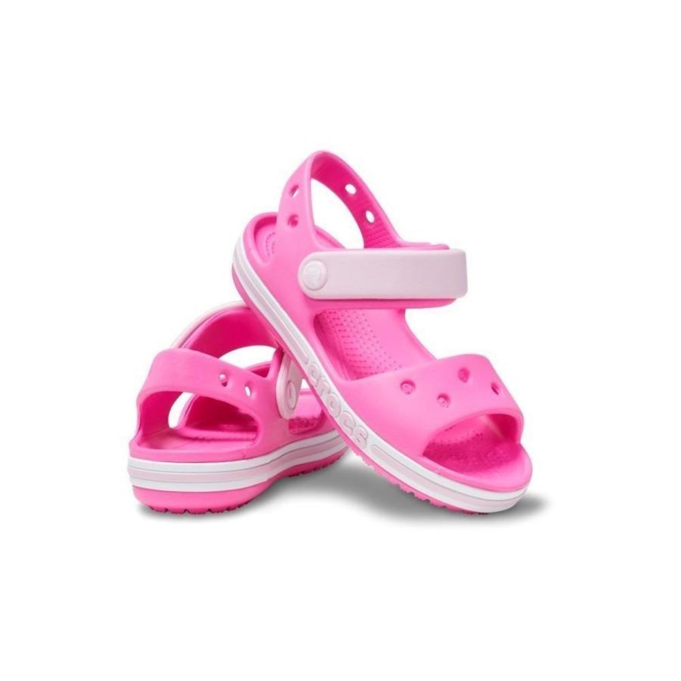 Sandália Crocs Bayaband Sandal Electric - Infantil - Foto 4