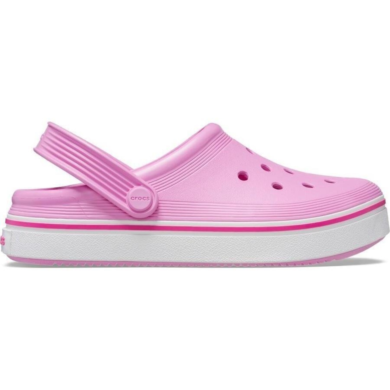 Sandália Crocs Crocband Off Court Clog - Infantil - Foto 1