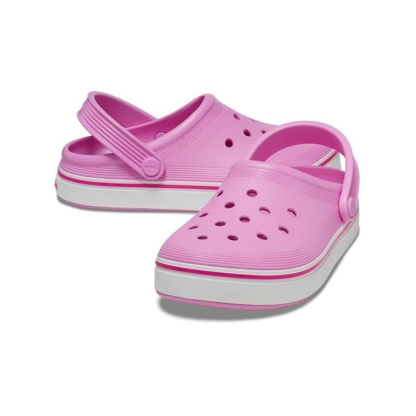 Sandália Crocs Crocband Off Court Clog - Infantil - Foto 4