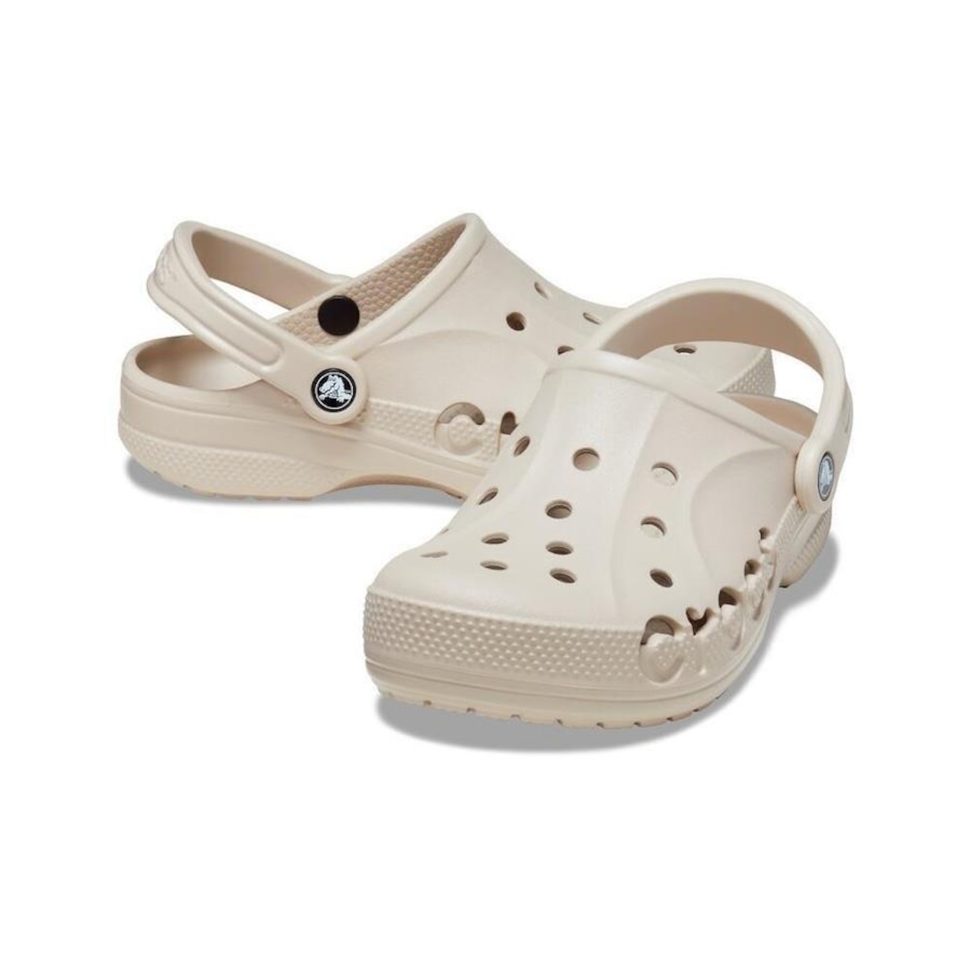 Sandália Crocs Baya Cobblestone - Unissex - Foto 4