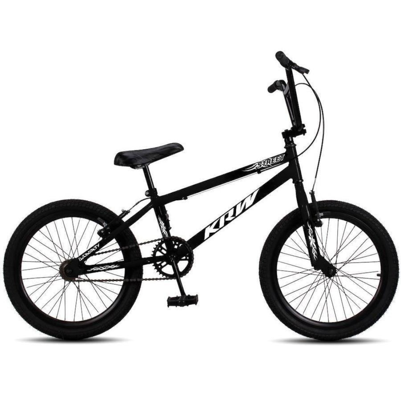 Bicicleta aro 20 Krw Bmx Cross - V-Brake - sem Marchas - Infantil - Foto 1