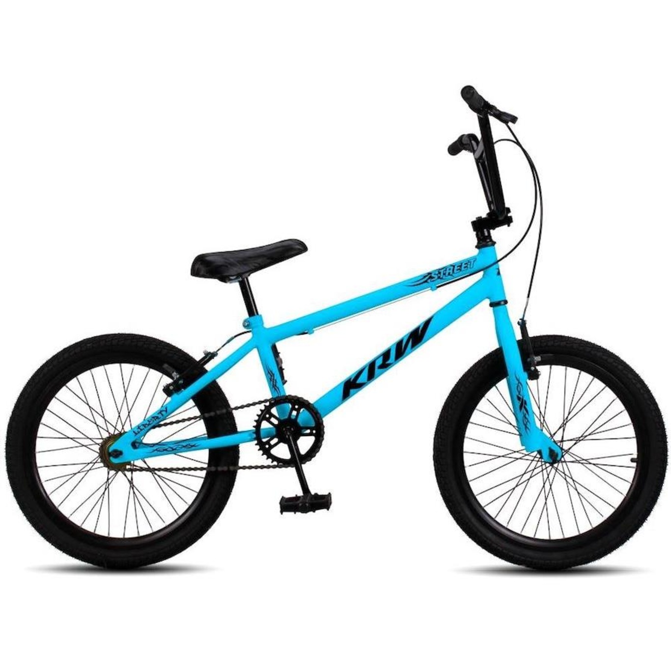 Bicicleta aro 20 Krw Bmx Cross - V-Brake - sem Marchas - Infantil - Foto 1