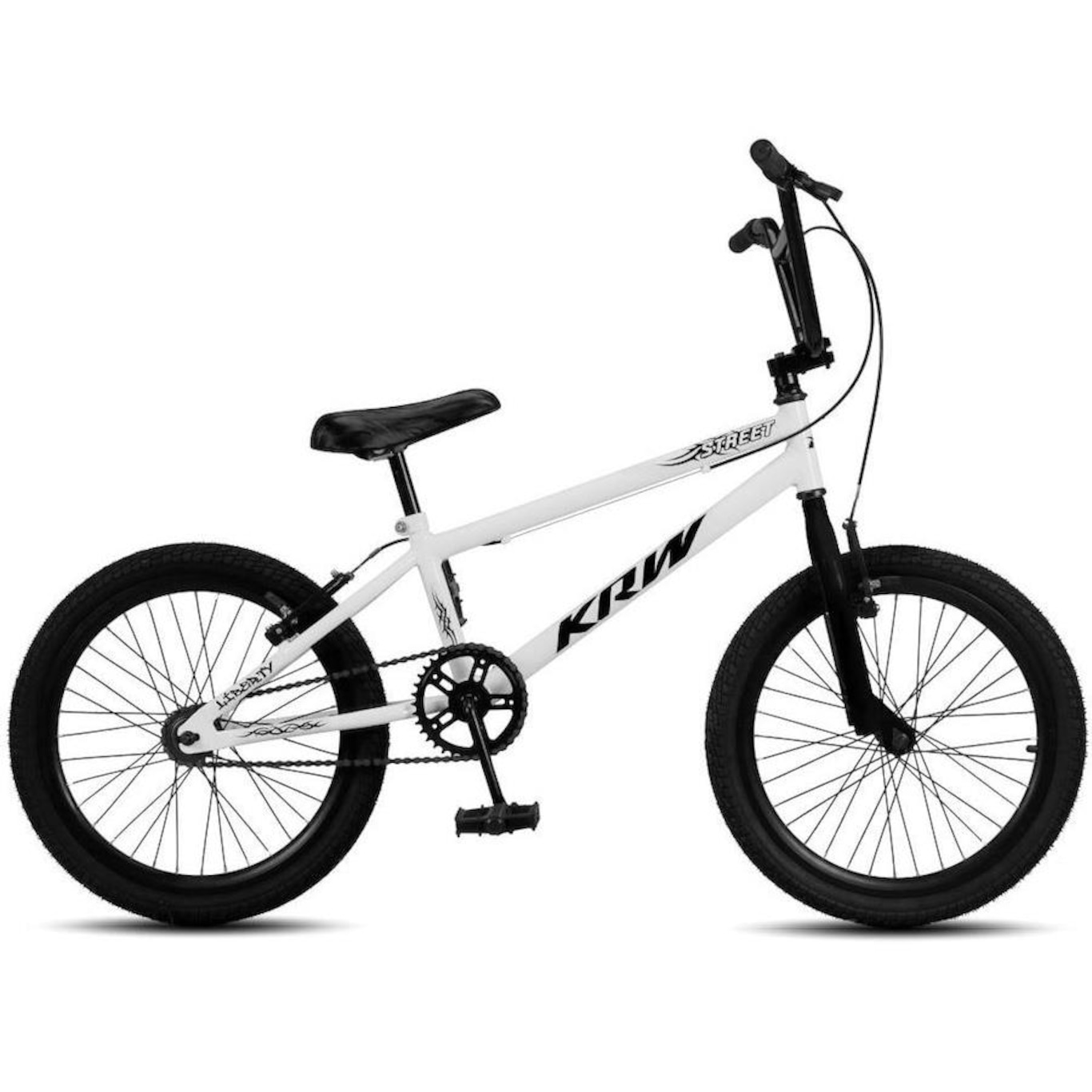 Bicicleta aro 20 Krw Bmx Cross - V-Brake - sem Marchas - Infantil - Foto 1