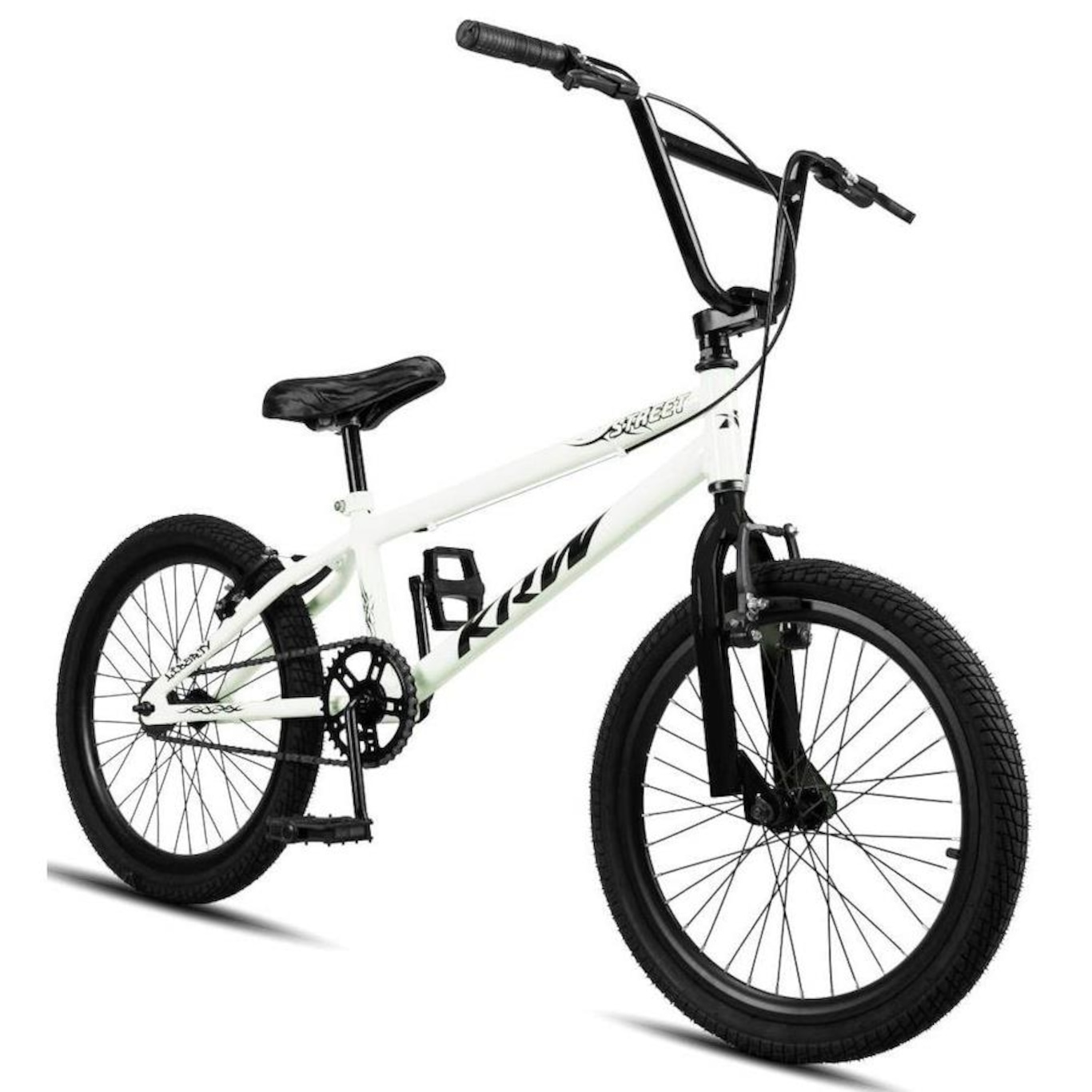 Bicicleta aro 20 Krw Bmx Cross - V-Brake - sem Marchas - Infantil - Foto 2