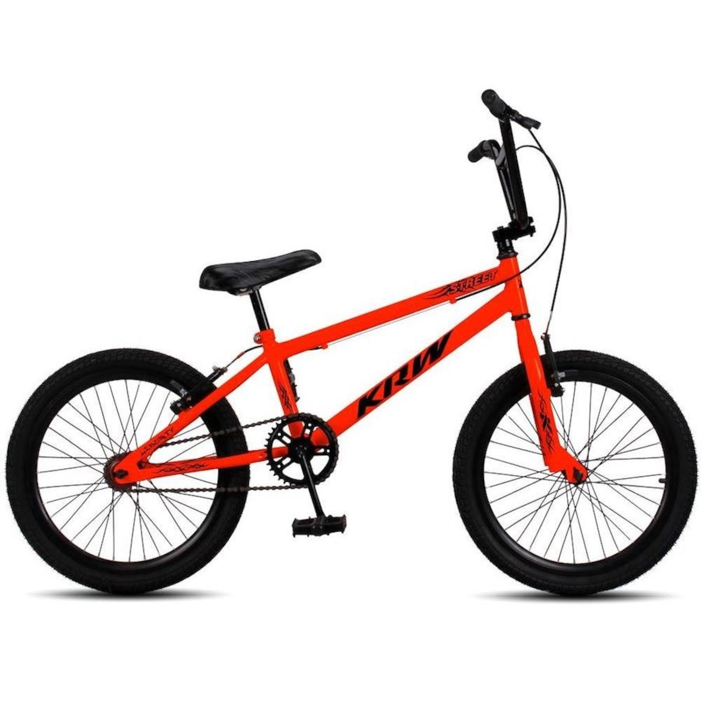 Bicicleta aro 20 Krw Bmx Cross - V-Brake - sem Marchas - Infantil - Foto 1