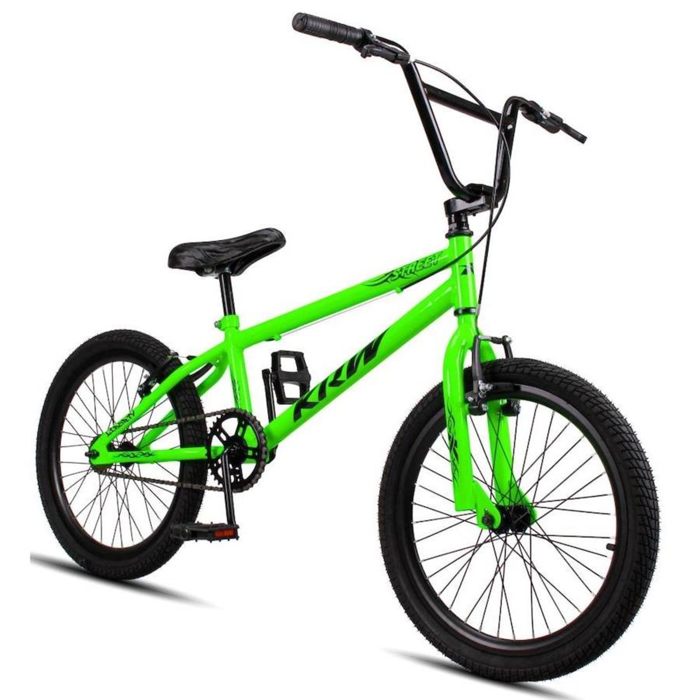 Bicicleta aro 20 Krw Bmx Cross - V-Brake - sem Marchas - Infantil - Foto 4