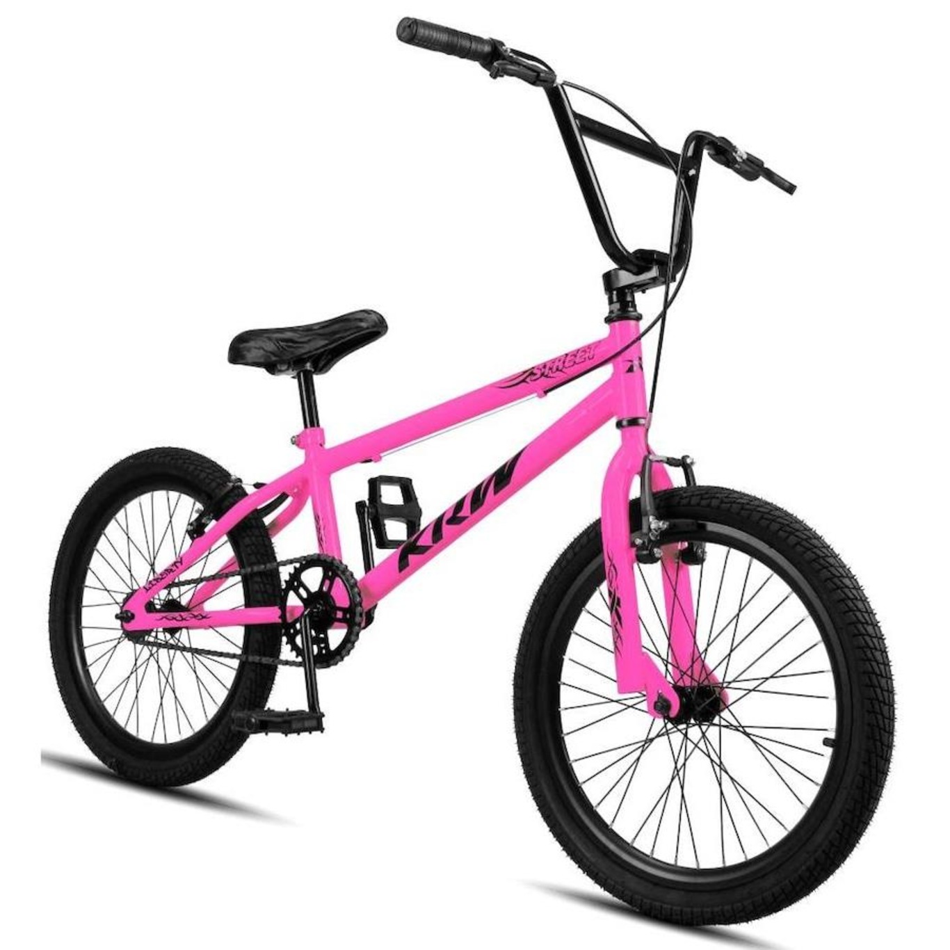 Bicicleta aro 20 Krw Bmx Cross - V-Brake - sem Marchas - Infantil - Foto 2