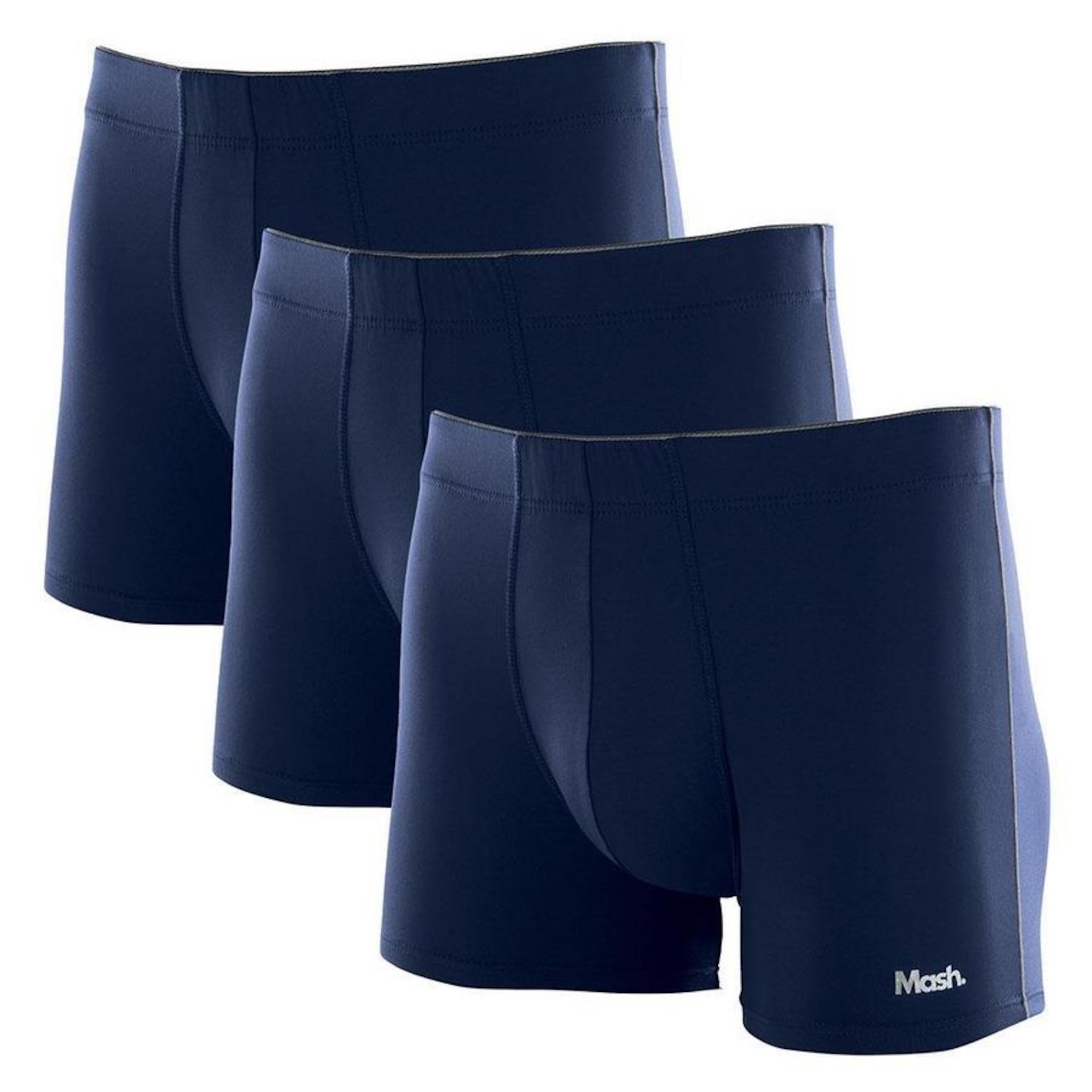 Kit de Cueca Boxer Mash Microfibra - 3 unidades - Adulto - Foto 1