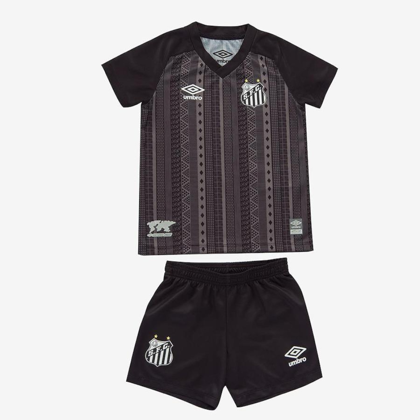 Kit Uniforme do Santos III 2022 Oficial Umbro - Infantil - Foto 1