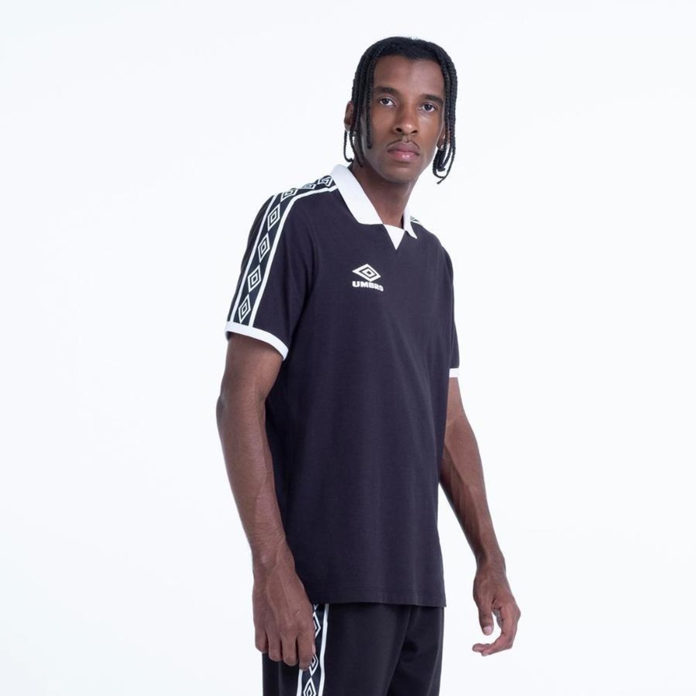 Camisa Polo Umbro Traditional Diamond Rib - Masculina - Foto 2