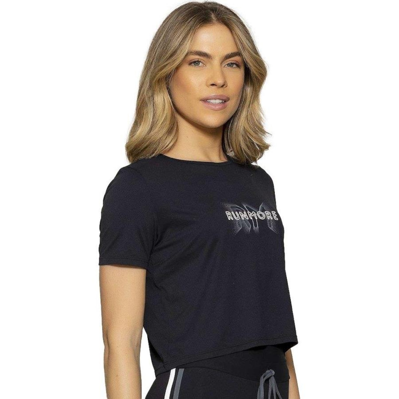 Camiseta Cropped Run More Boxy Powerful - Feminina - Foto 3