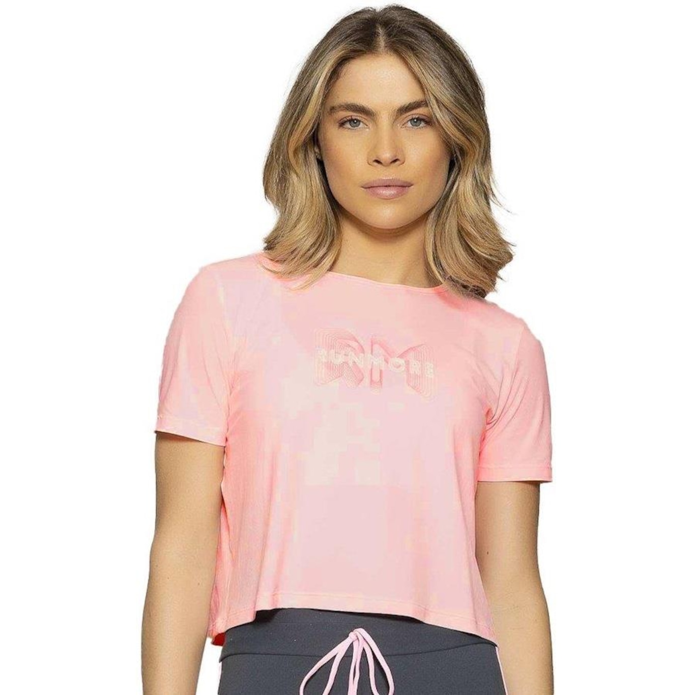 Camiseta Cropped Run More Boxy Powerful - Feminina - Foto 1