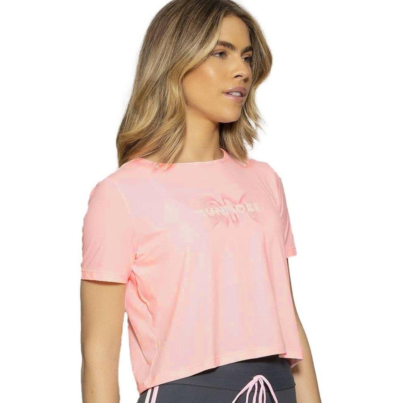 Camiseta Cropped Run More Boxy Powerful - Feminina - Foto 3