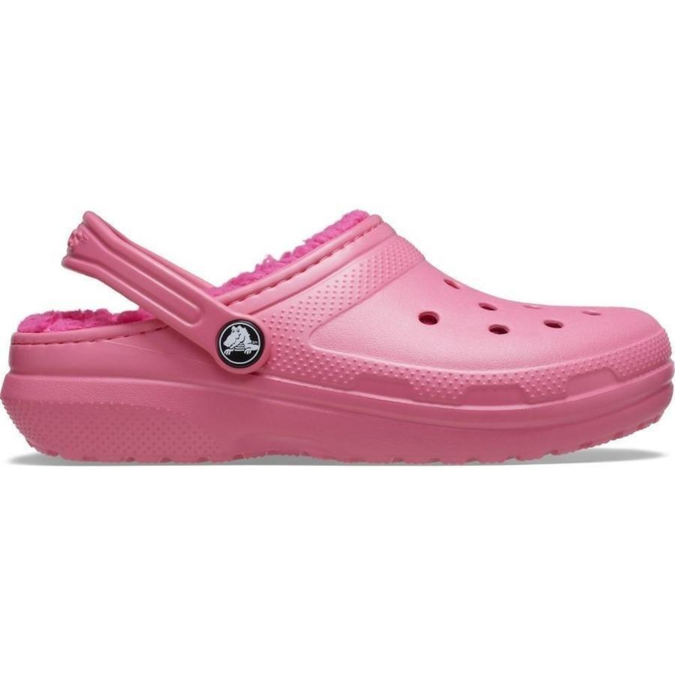 Sandália Crocs Classic Lined K Hyper - Unissex - Foto 1