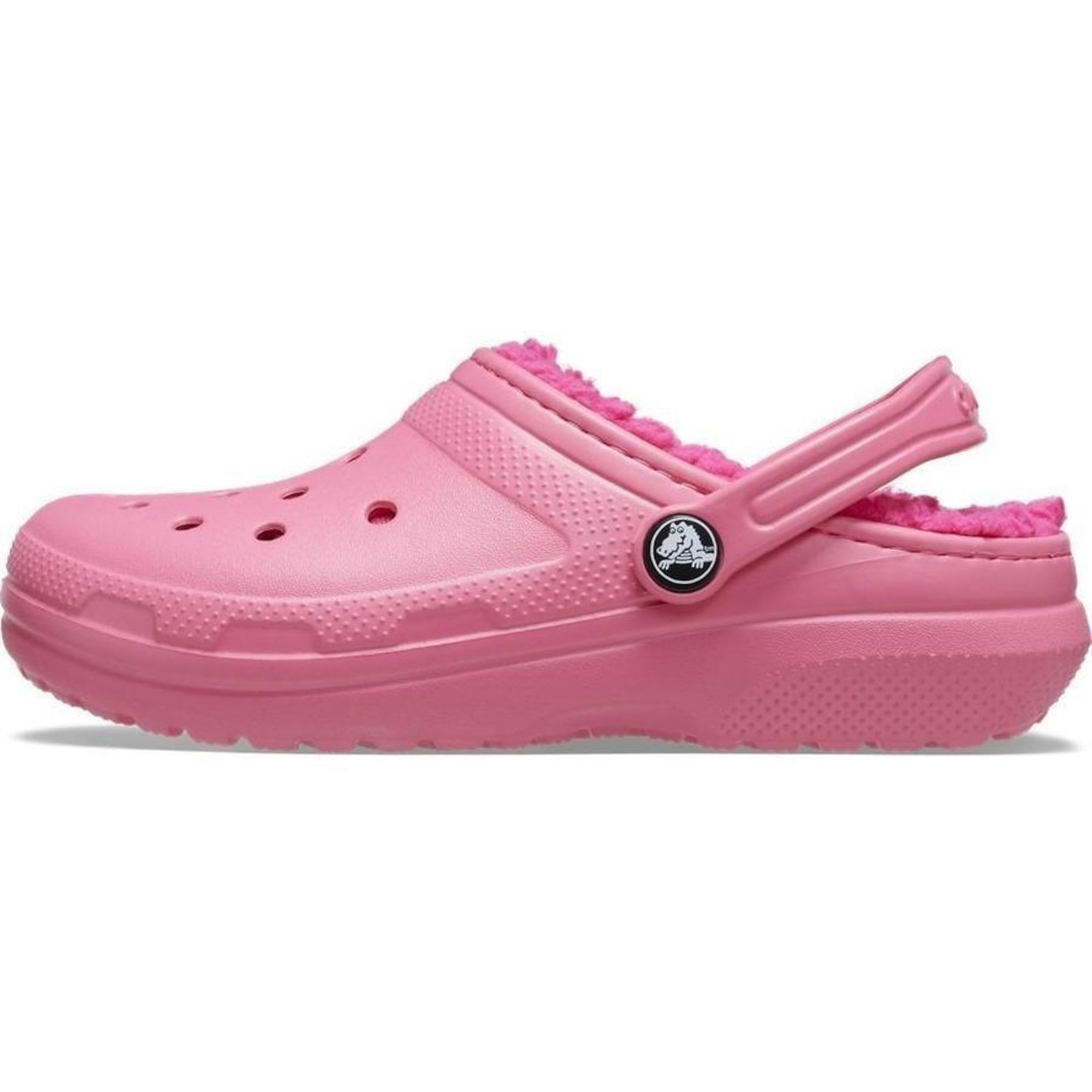 Sandália Crocs Classic Lined K Hyper - Unissex - Foto 3