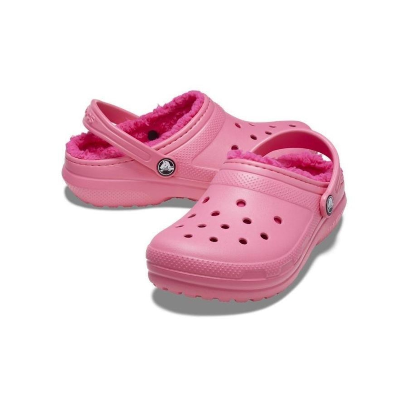 Sandália Crocs Classic Lined K Hyper - Unissex - Foto 4