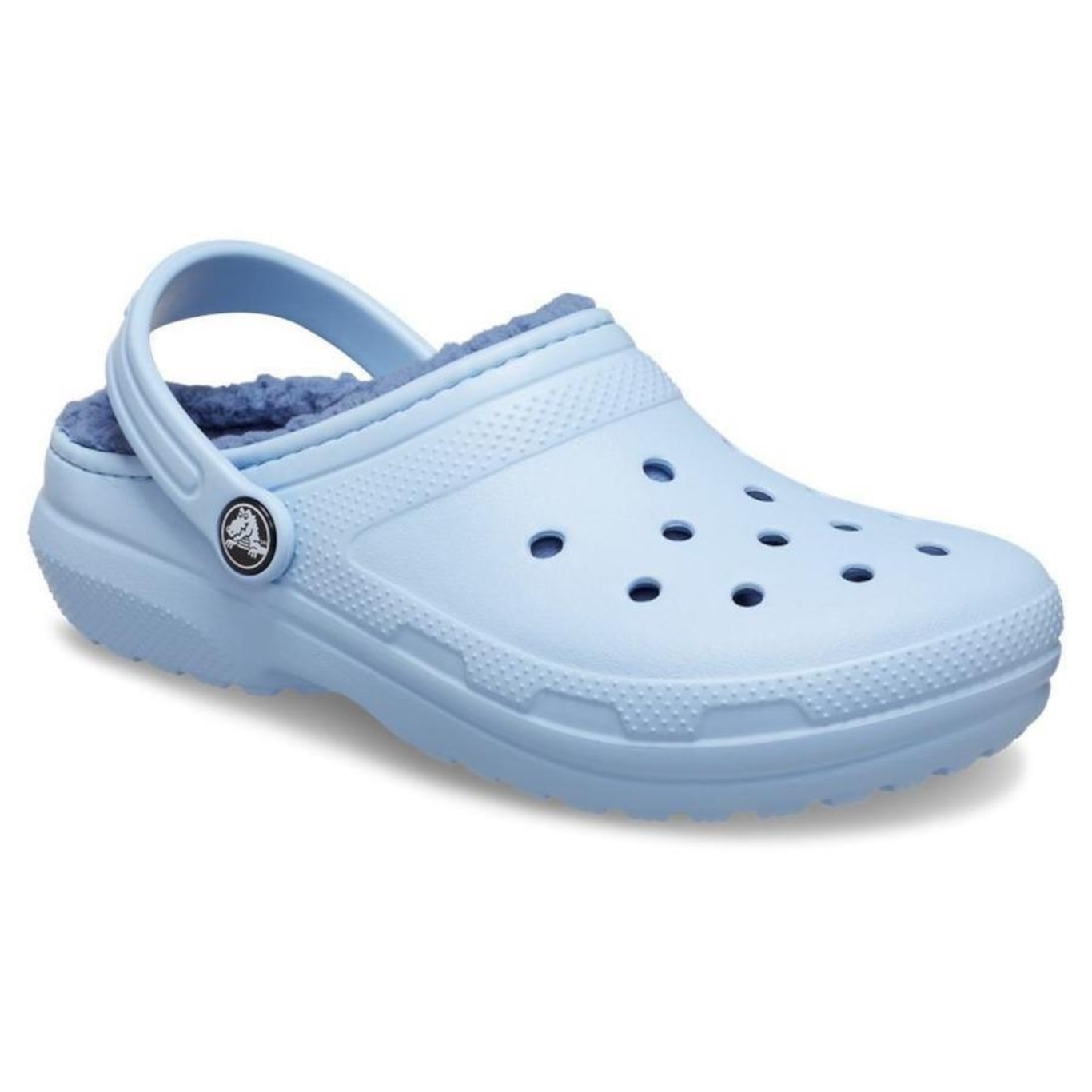 Sandália Crocs Classic Lined K Calcite - Unissex - Foto 2