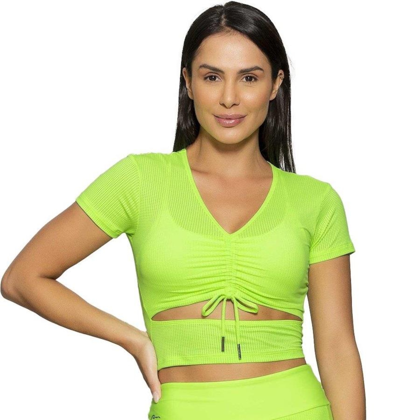 Blusa Cropped Run More Play Time - Feminina - Foto 1