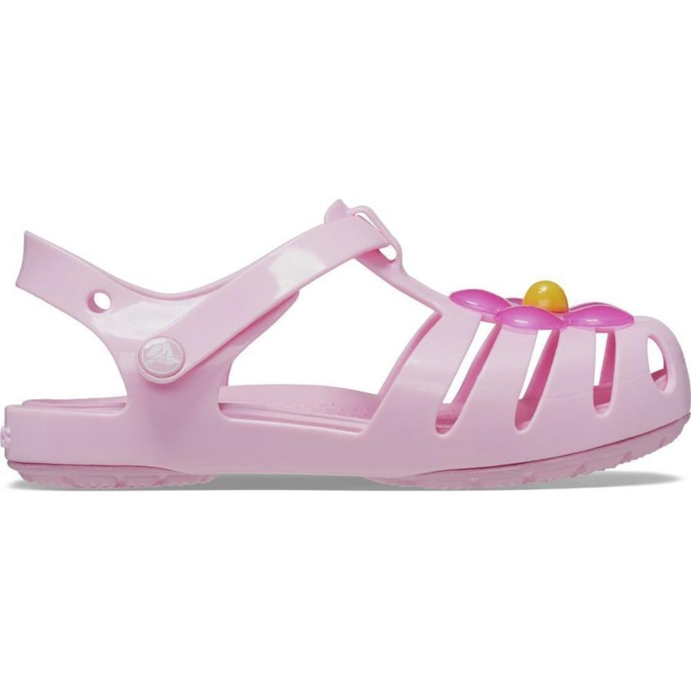 Sandália Crocs Isabella Charm Sandal T Flamingo - Feminina - Foto 1