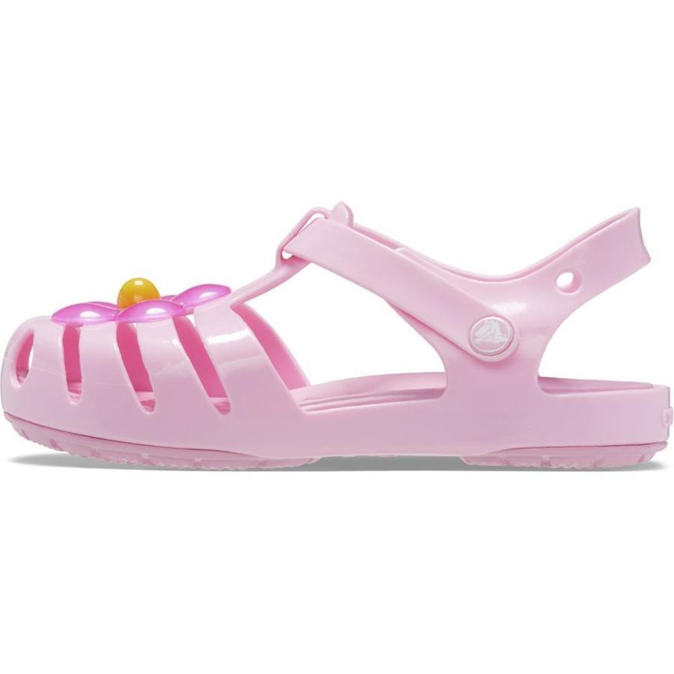 Sandália Crocs Isabella Charm Sandal T Flamingo - Feminina - Foto 3