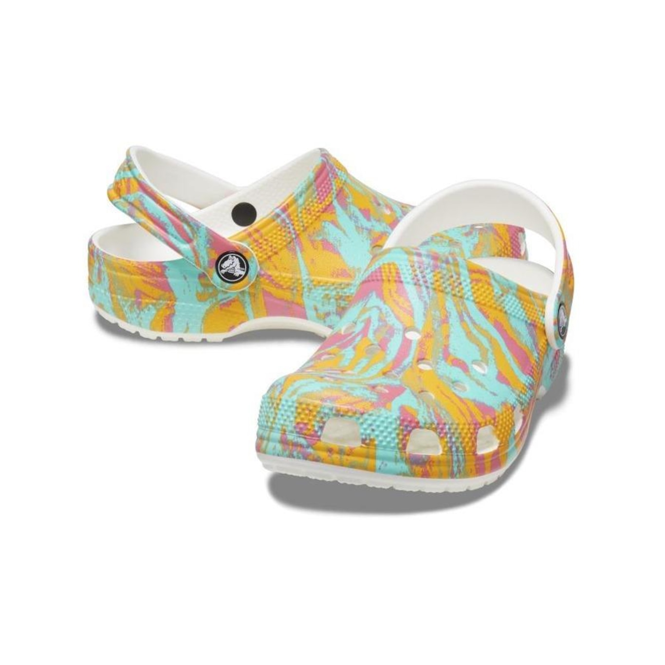 Sandália Crocs Classic Island Escape Clog K Hyper - Unissex - Foto 4