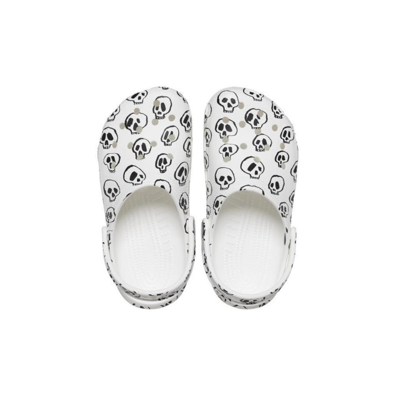 Sandália Crocs Classic Skull Print Clog K - Unissex - Foto 5