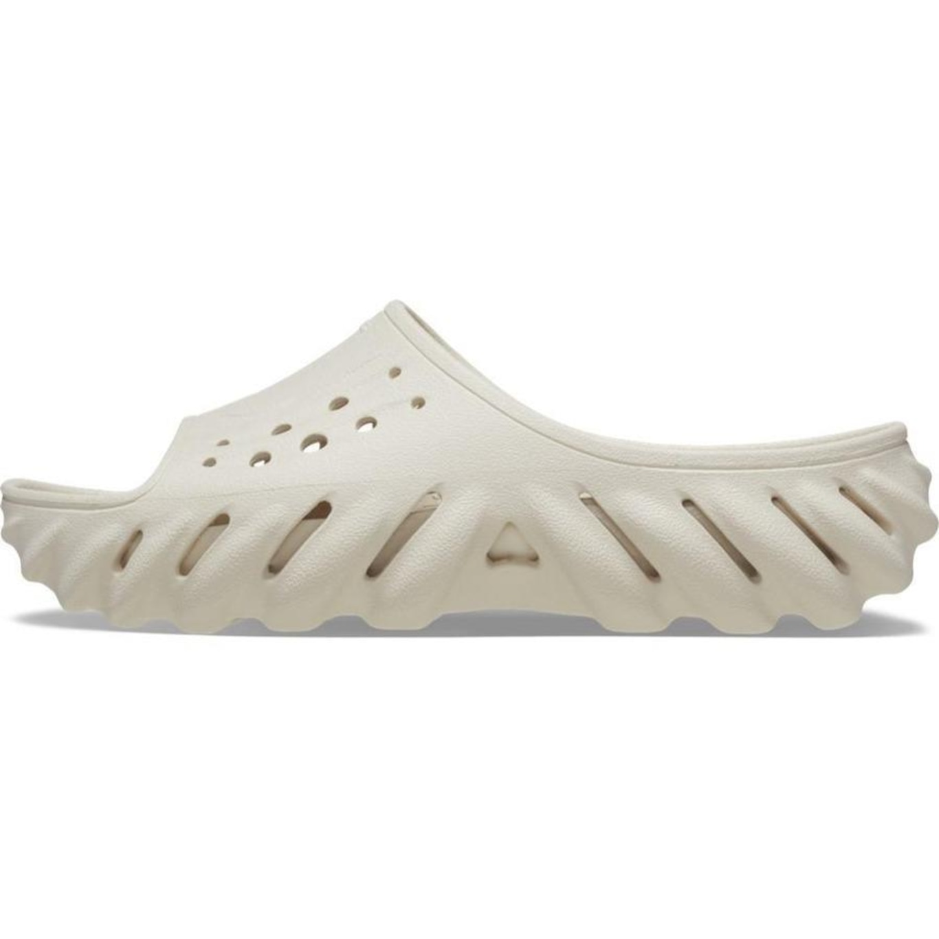 Chinelo Crocs Echo Slide Stucco - Unissex - Foto 3