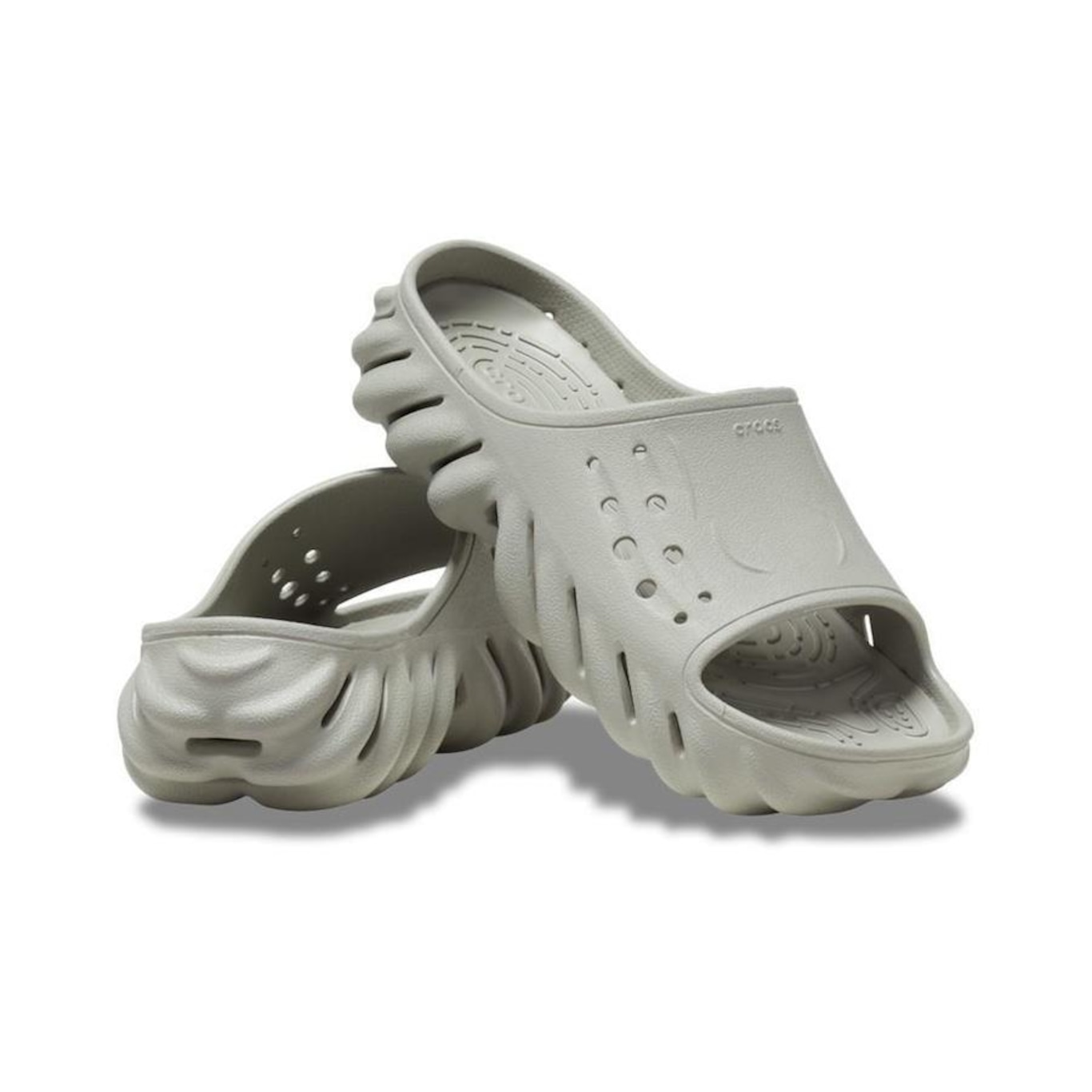 Chinelo Crocs Echo Slide Elephant - Unissex - Foto 4