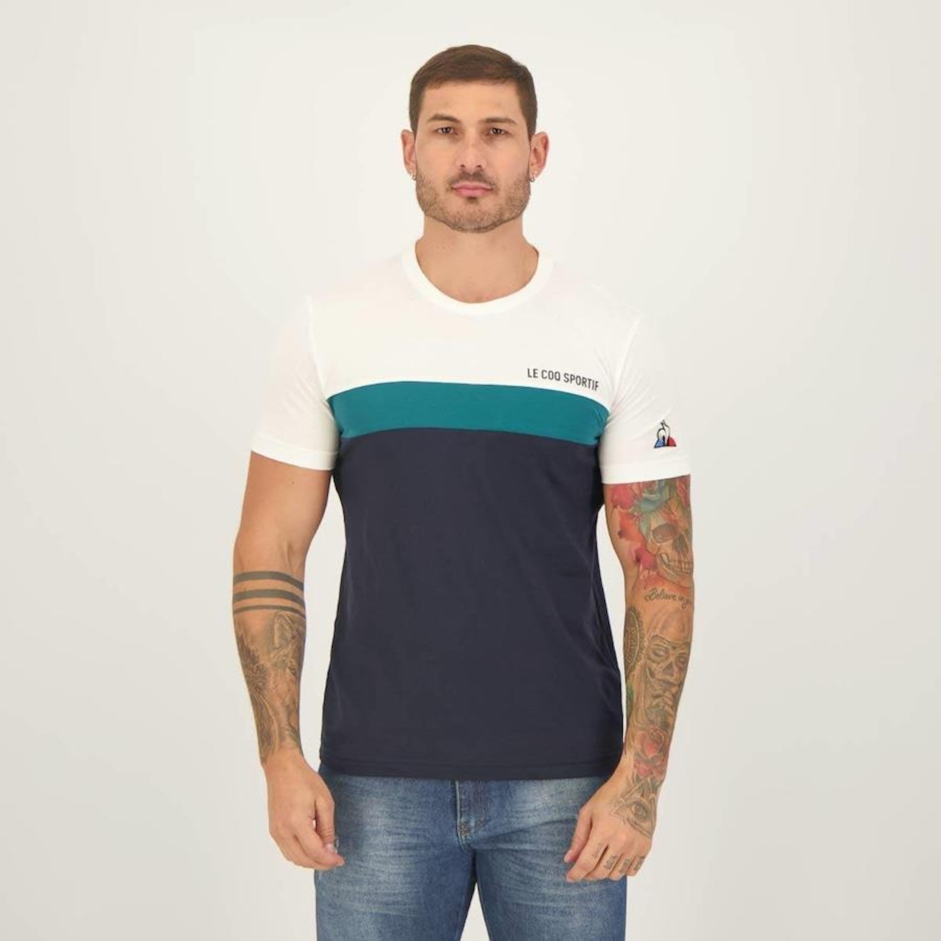 Kit Camisetas Le Coq Sportif Logo Masculina 2 unidades Centauro