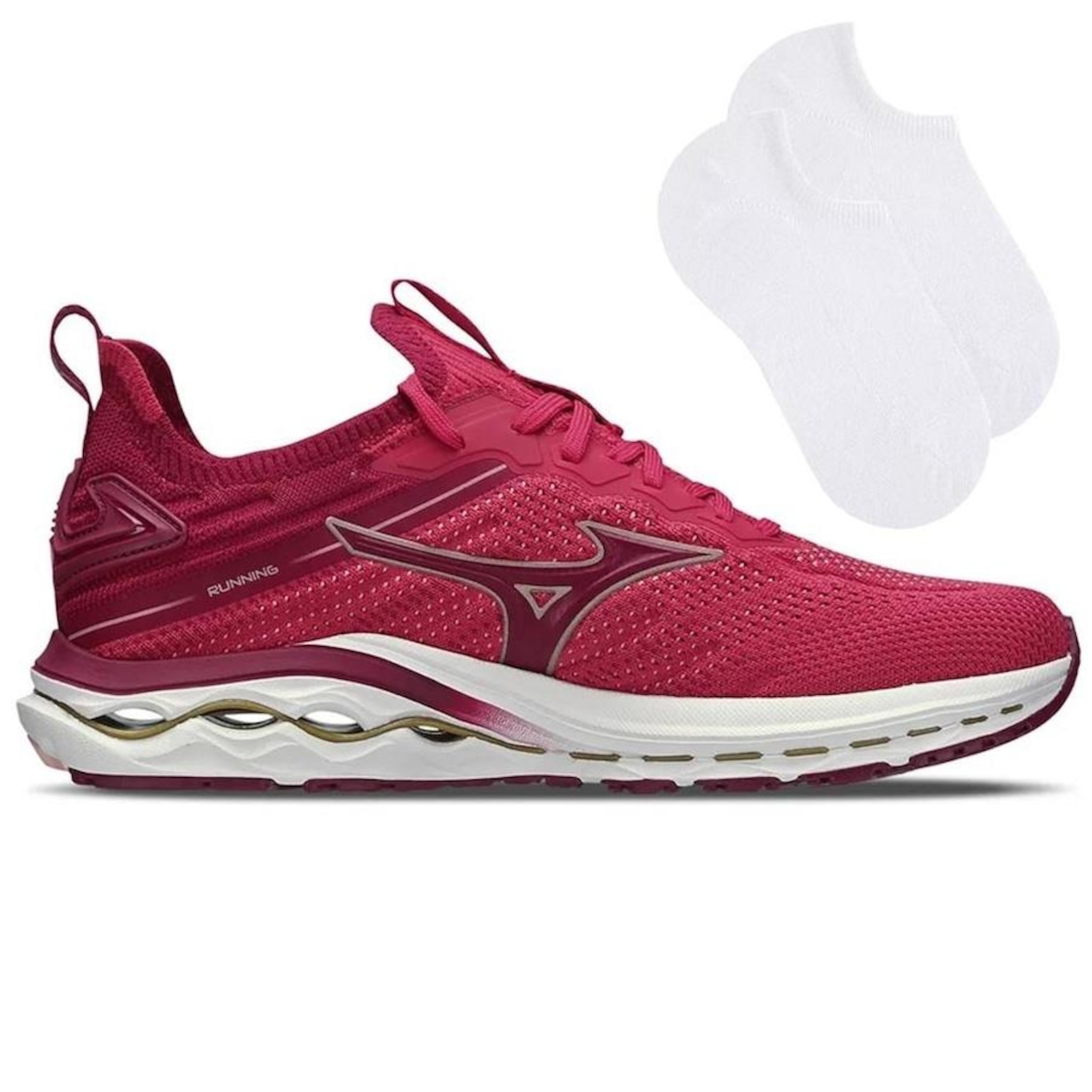 Tênis Mizuno Wave Legend 2 - Feminino + 1 Par de Meias - Foto 1