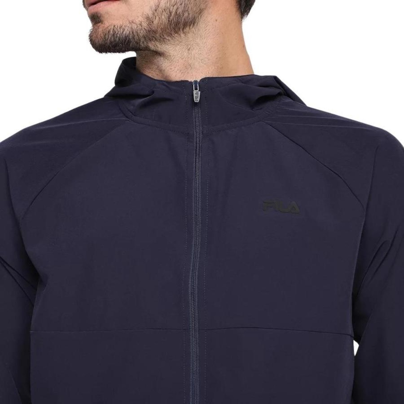 Jaqueta Corta Vento com Capuz Fila Sport - Masculina - Foto 3