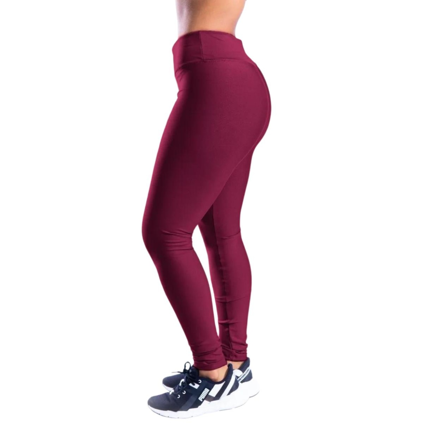 Kit Belmento: Calça Legging Arrastão + Calça Legging Básica Academia - Feminina - Foto 2