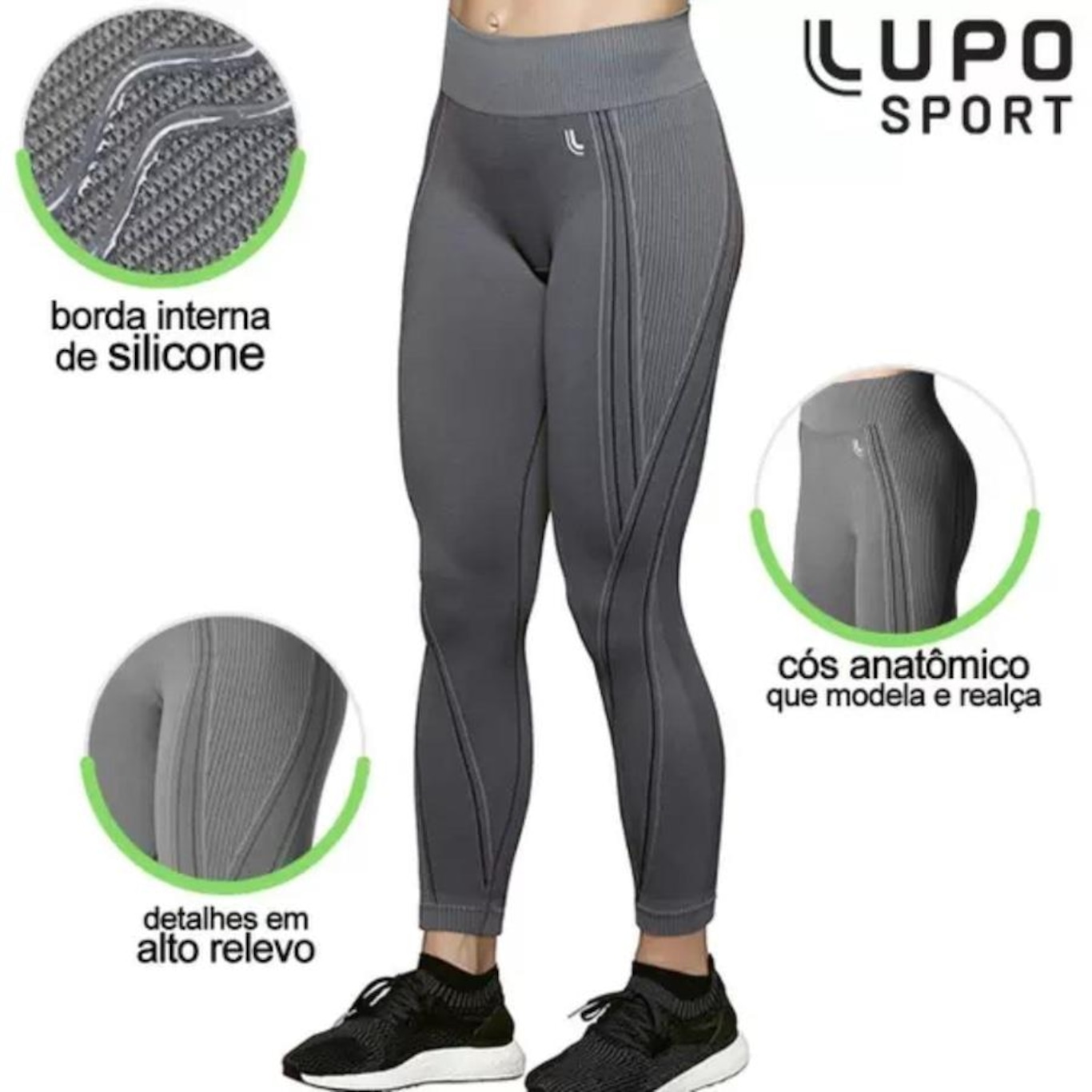 Calça Legging Esportiva Lupo Sport Feminina Adulto Leg Max