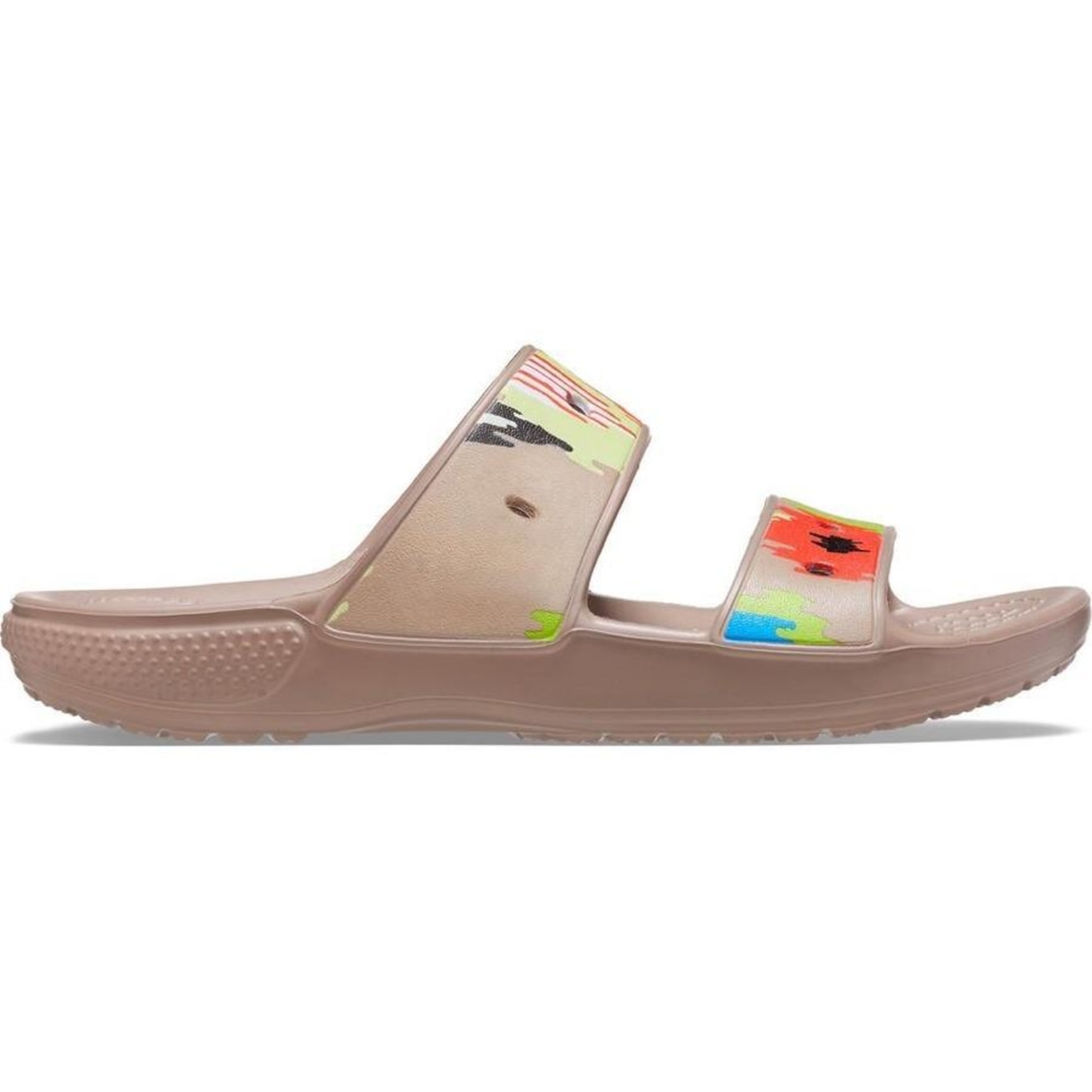 Sandália Crocs Classic Ikat Sandal - Unissex - Foto 1