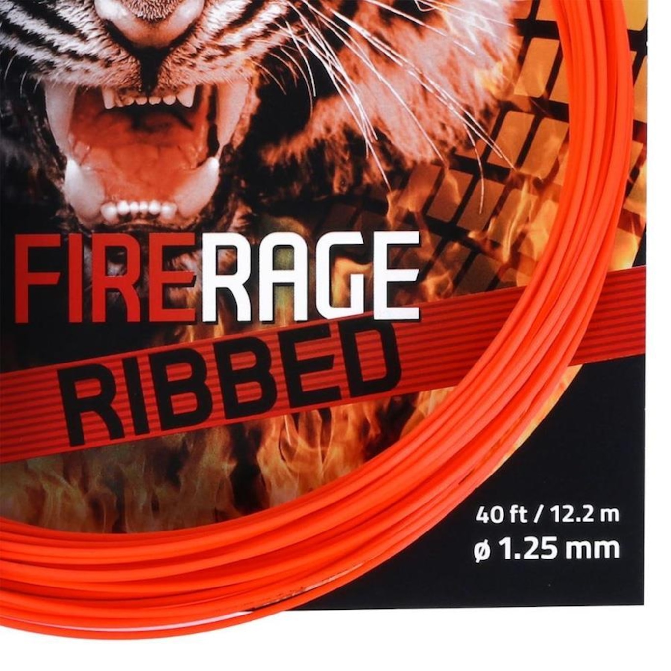 Corda para Raquete de Tênis Polyfibre Fire Rage Ribbed 17L 1.25mm - Set Individual - Foto 2