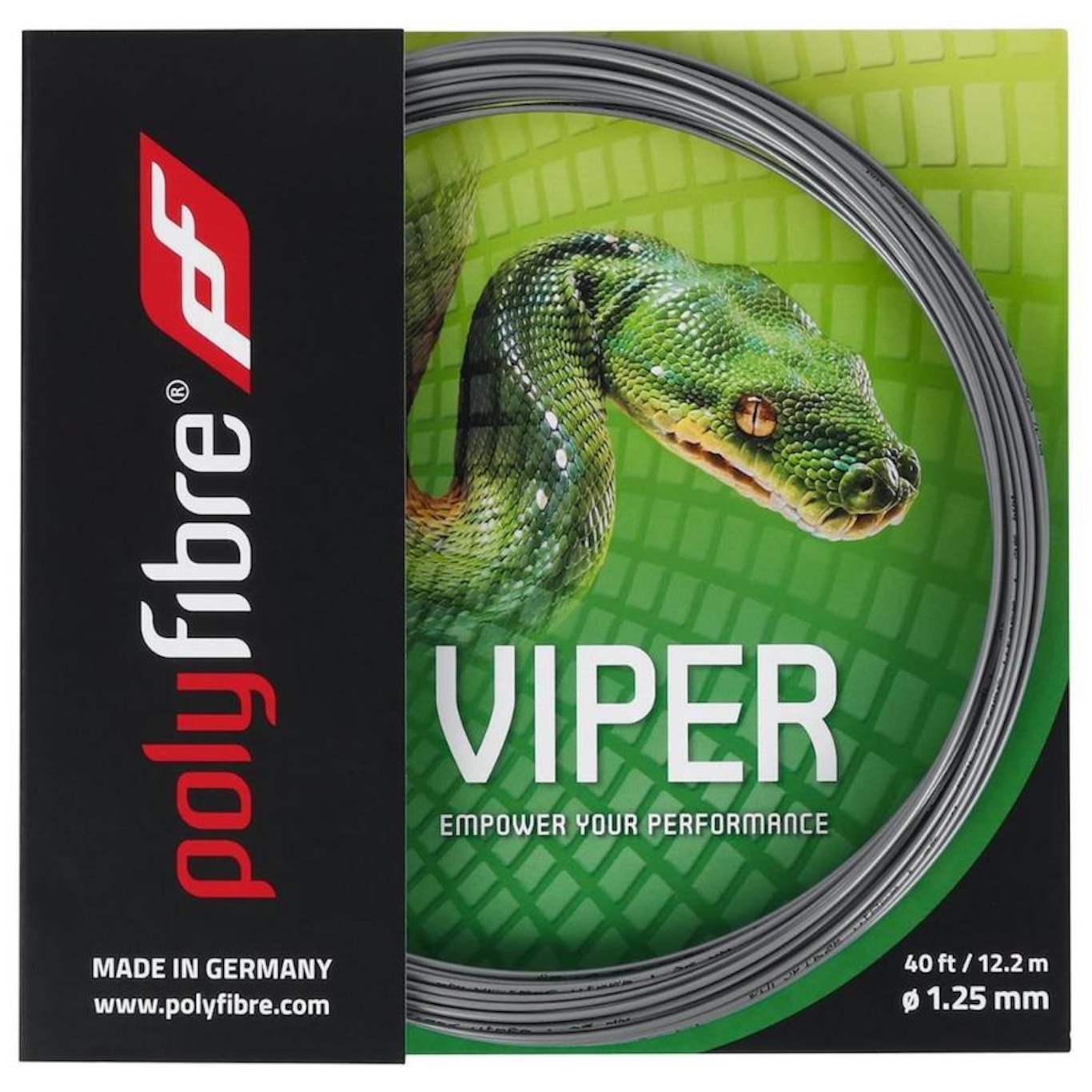 Corda para Raquete de Tênis Polyfibre Viper 17L 1.25mm Set Individual - Foto 1