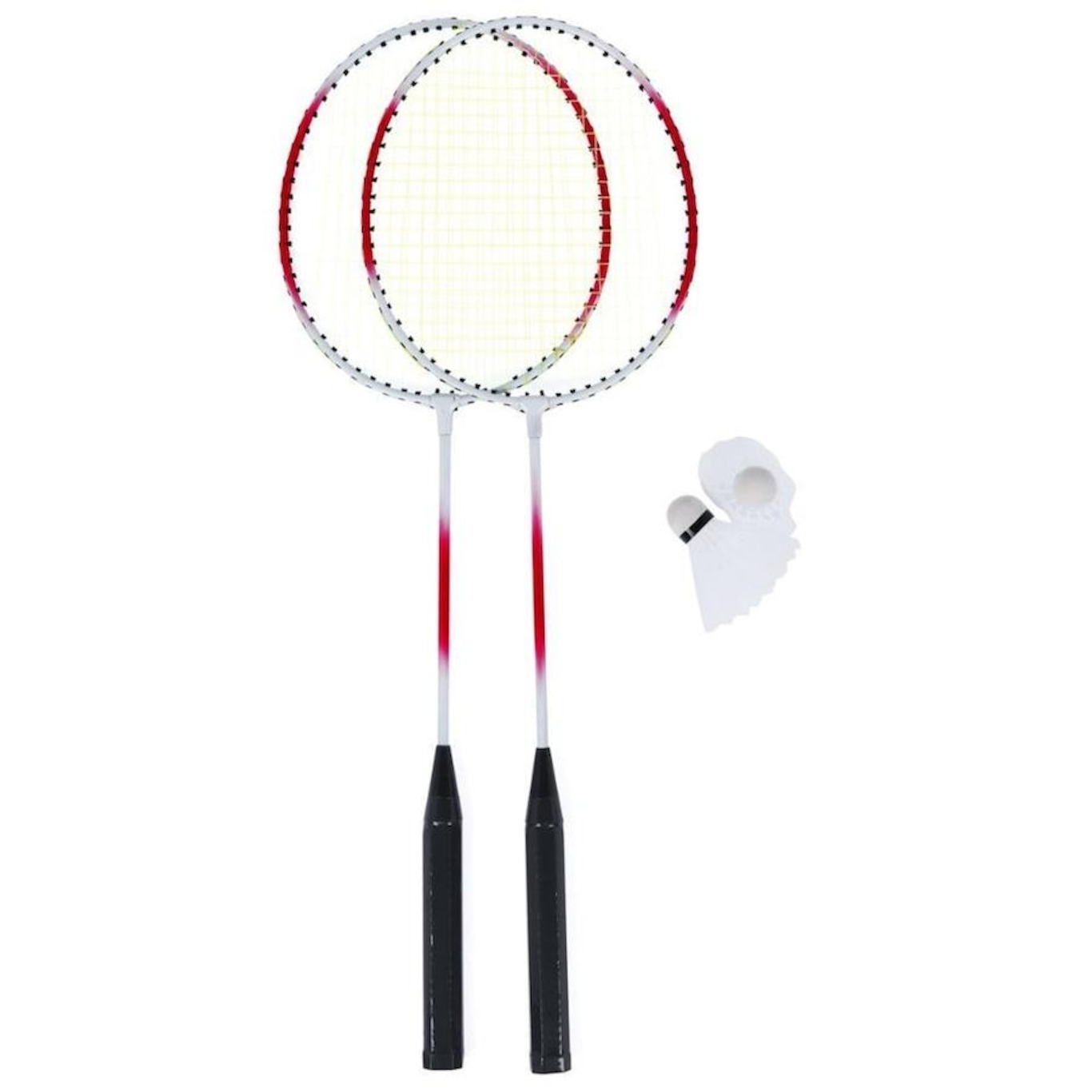 Kit de Badminton Hyper Júnior Lazer: 2 Raquetes + 2 Petecas - Infantil - Foto 1