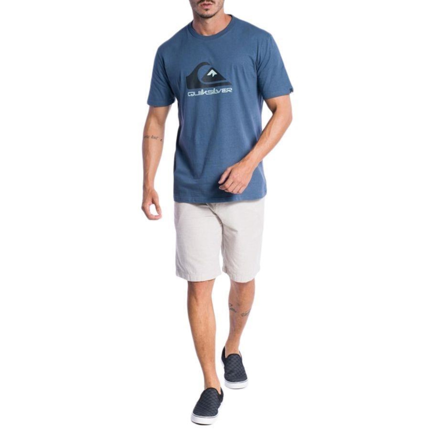 Camiseta Quiksilver Full Logo - Masculina - Foto 4