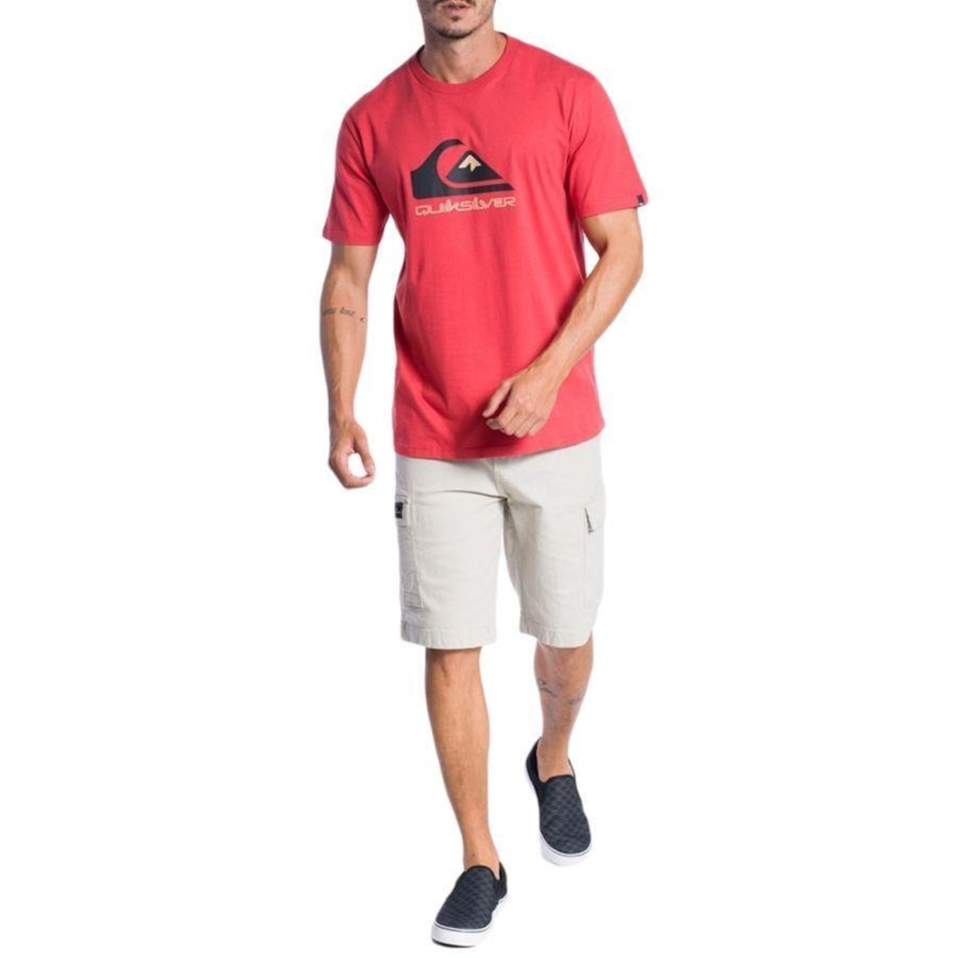 Camiseta Quiksilver Full Logo - Masculina - Foto 4