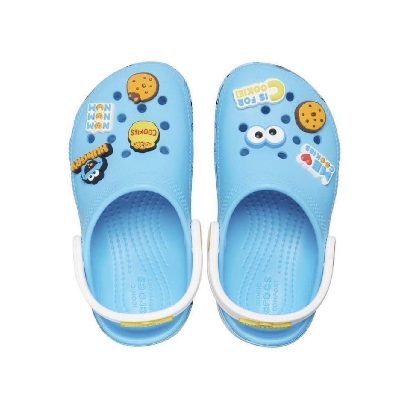 Sandália Crocs Classic Sesame Workshop Clog T Electric - Infantil - Foto 5