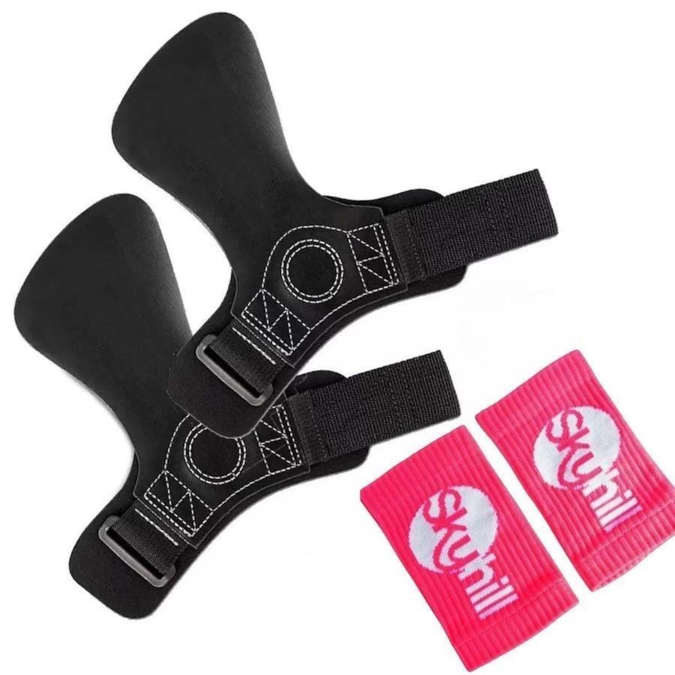 Luvas para Academia Skyhill Hand Grip Cf Cross Training Skyhill + Munhequeira - Adulto - Foto 1